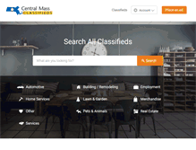 Tablet Screenshot of centralmassclass.com